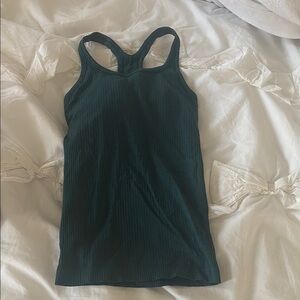 Lululemon ebb to street tank jasper green size 2